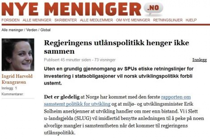 Regjeringens utlånspolitikk henger ikke sammen